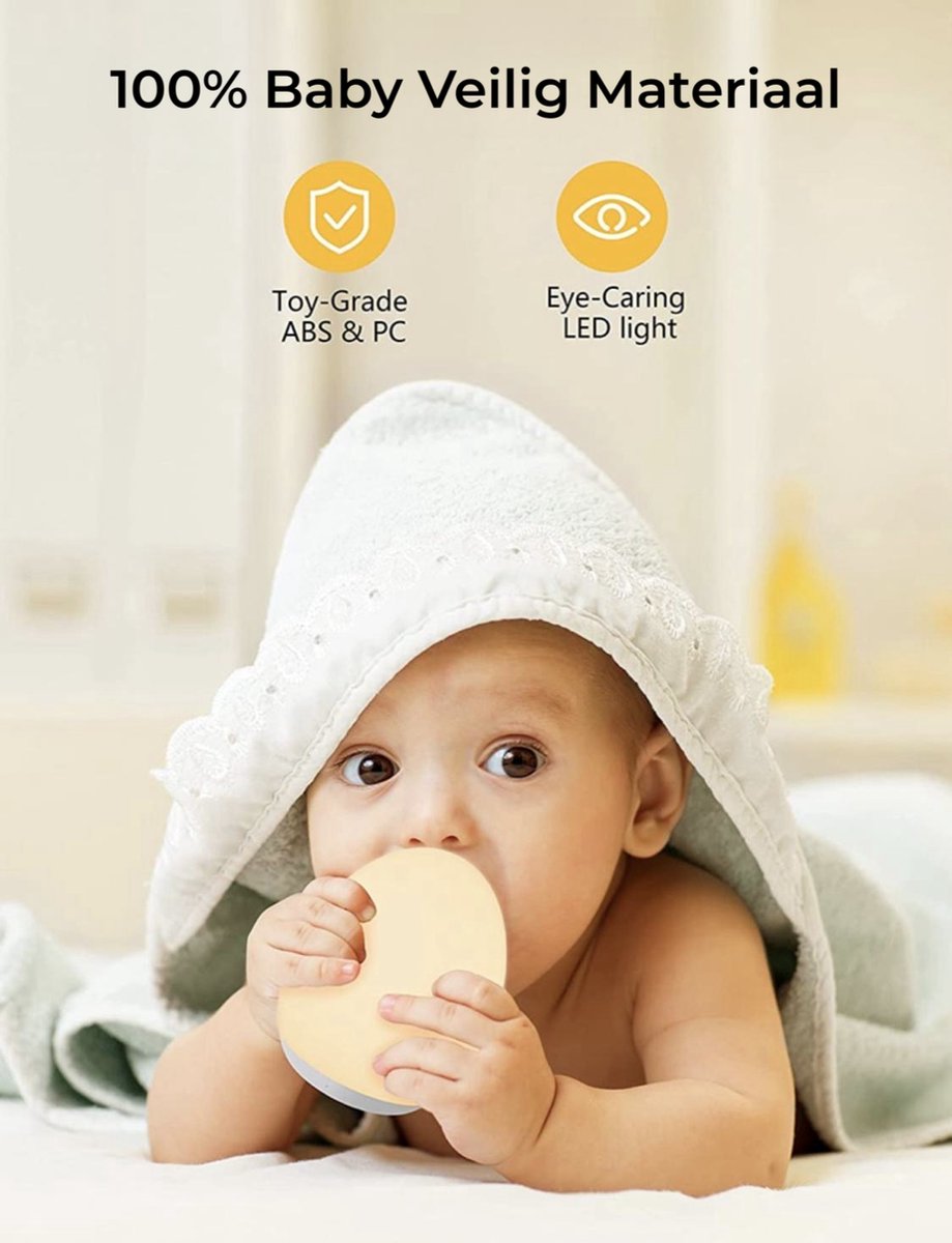 EGG-SNOOZE™ | VEILIG TOUCH LICHT VOOR KINDERKAMER