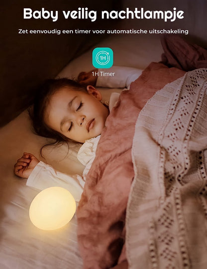 EGG-SNOOZE™ | VEILIG TOUCH LICHT VOOR KINDERKAMER